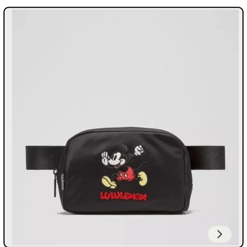 lululemon athletica Men's Black Mickey Mouse Belt Bag